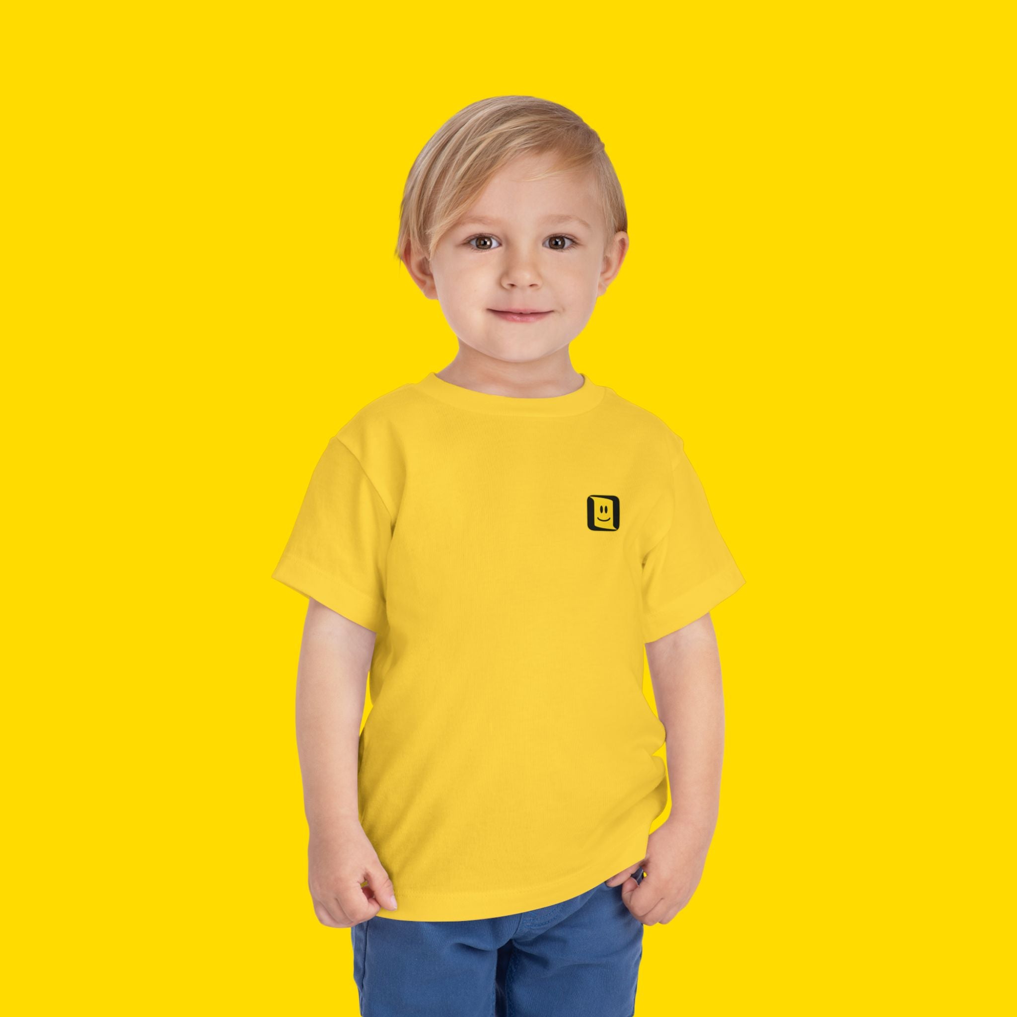 Toddler Short Sleeve Tee - "Smile for Today" Happiness Shirt
