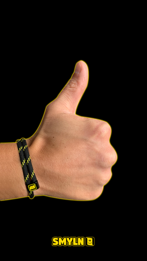 Black & Yellow Stripe Bracelet